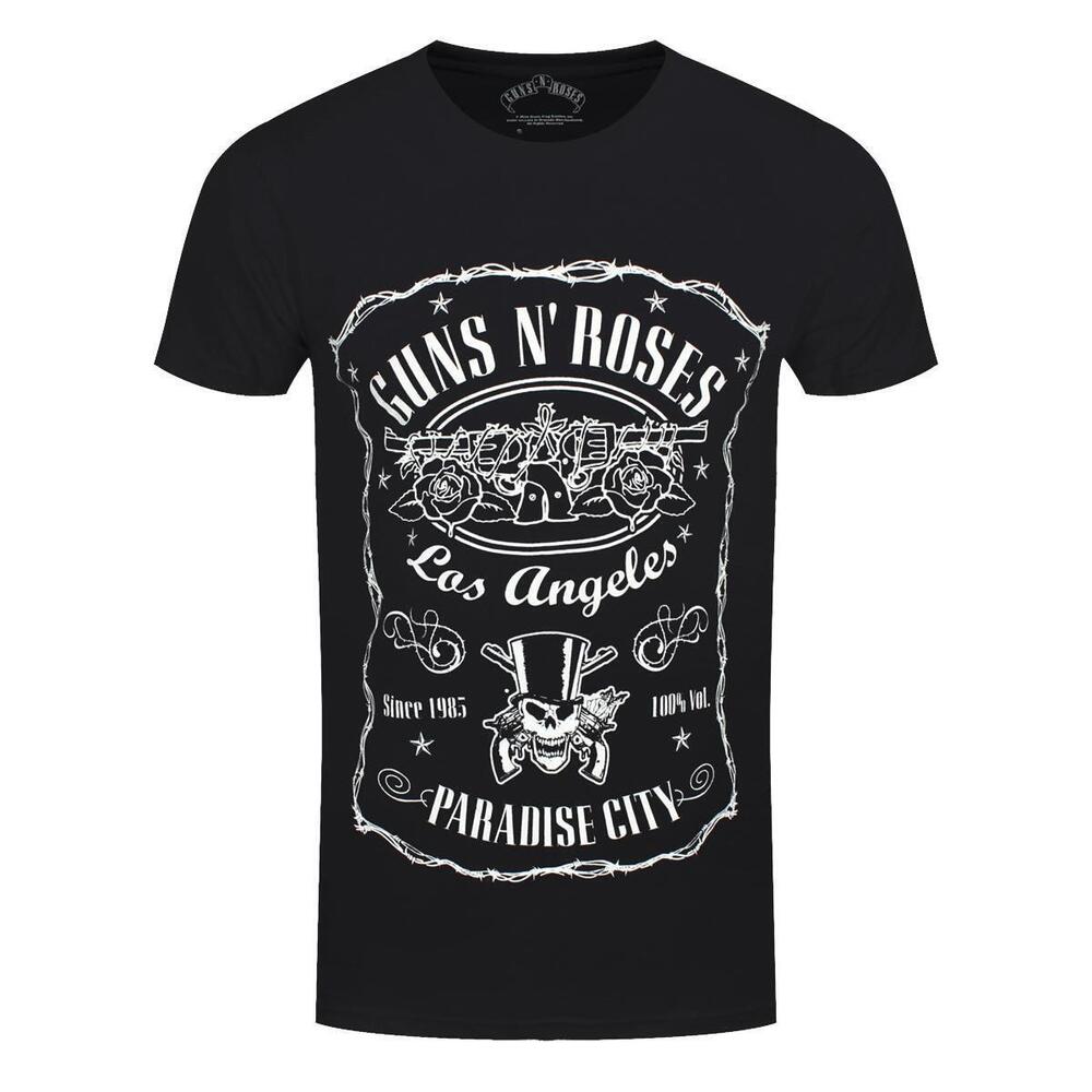 Guns N Roses Paradise City Mens Black Tshirt